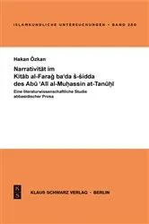 Book cover of Narrativität im Kitab al-Farag ba'ada s-sidda des Abu 'Ali al-Muhassin at-Tanuhi by Hakan Özkan