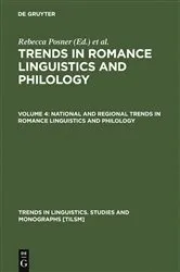 Book cover of National and Regional Trends in Romance Linguistics and Philology by Unknown