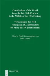 Book cover of National Constitutions by Horst Dippel