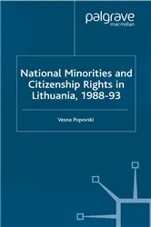 Book cover of National Minorities and Citizenship Rights in Lithuania, 1988–93 by Unknown