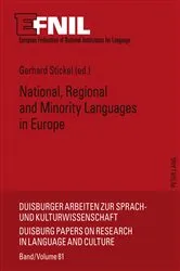 Book cover of National, Regional and Minority Languages in Europe by Ulrich Ammon