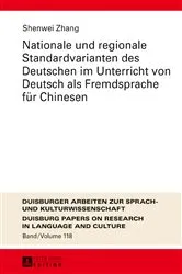Book cover of Nationale und regionale Standardvarianten des Deutschen im Unterricht von Deutsch als Fremdsprache fuer Chinesen by Unknown