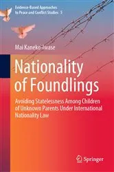 Book cover of Nationality of Foundlings by Mai Kaneko-Iwase