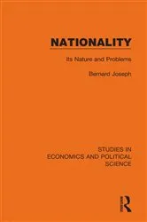 Book cover of Nationality by Bernard Joseph