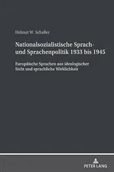Book cover of Nationalsozialistische Sprach- und Sprachenpolitik 1933 bis 1945 by Unknown