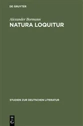 Book cover of Natura loquitur by Unknown