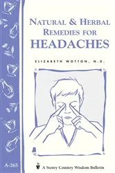 Book cover of Natural & Herbal Remedies for Headaches by Elizabeth Wotton N.D.