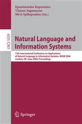 Book cover of Natural Language and Information Systems by Epaminondas Kapetanios