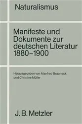 Book cover of Naturalismus by Manfred Brauneck