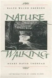 Book cover of Nature and Walking by Ralph Waldo Emerson