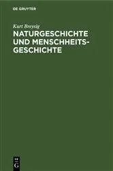 Book cover of Naturgeschichte und Menschheitsgeschichte by Kurt Breysig