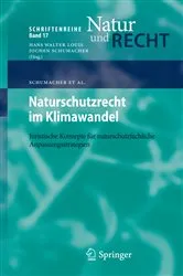 Book cover of Naturschutzrecht im Klimawandel by Jochen Schumacher