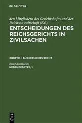 Book cover of Nebengesetze, 1 by Ernst Knoll