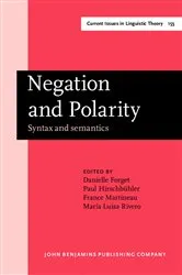 Book cover of Negation and Polarity by Danielle Forget