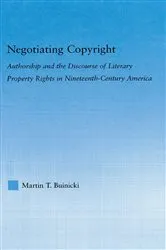 Book cover of Negotiating Copyright by Martin T. Buinicki