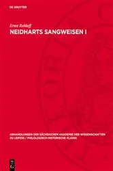 Book cover of Neidharts Sangweisen I by Ernst Rohloff