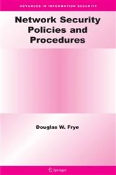Book cover of Network Security Policies and Procedures by Douglas W. Frye