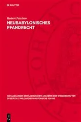 Book cover of Neubabylonisches Pfandrecht by Unknown