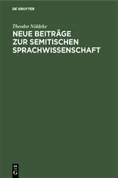 Book cover of Neue Beiträge zur semitischen Sprachwissenschaft by Theodor Nöldeke
