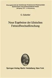 Book cover of Neue Ergebnisse der klinischen Fettstoffwechselforschung by G. Schettler