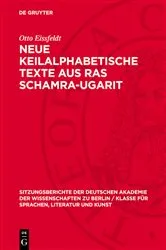 Book cover of Neue Keilalphabetische Texte aus Ras Schamra-Ugarit by Otto Eissfeldt