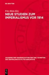 Book cover of Neue Studien zum Imperialismus vor 1914 by Fritz Klein