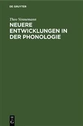 Book cover of Neuere Entwicklungen in der Phonologie by Theo Vennemann