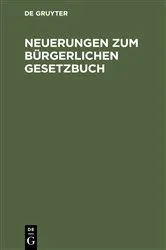 Book cover of Neuerungen zum Bürgerlichen Gesetzbuch by Unknown