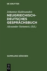 Book cover of Neugriechisch-Deutsches Gesprächsbuch (2nd ed.) by Johannes Kalitsunakis