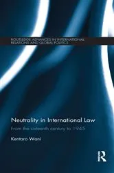 Book cover of Neutrality in International Law by Unknown