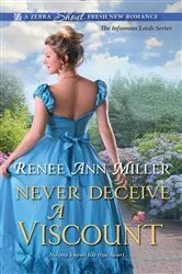 Book cover of Never Deceive a Viscount by Renee Ann Miller