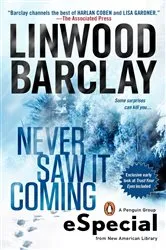 Book cover of Never Saw It Coming by Linwood Barclay