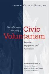 Book cover of New Advances in the Study of Civic Voluntarism by Casey Klofstad