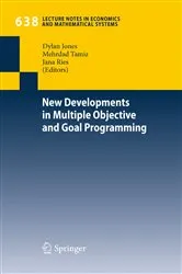 Book cover of New Developments in Multiple Objective and Goal Programming by Dylan Jones