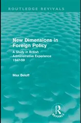 Book cover of New Dimensions in Foreign Policy (Routledge Revivals) by Max Beloff