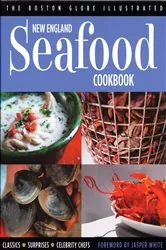 Book cover of New England Seafood Cookbook by The Boston Globe
