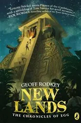 Book cover of New Lands by Geoff Rodkey