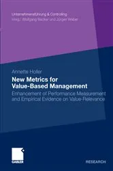 Book cover of New Metrics for Value-Based Management by Annette Holler
