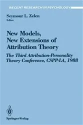 Book cover of New Models, New Extensions of Attribution Theory by Seymour L. Zelen