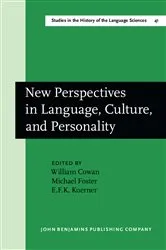 Book cover of New Perspectives in Language, Culture, and Personality by William Cowan