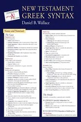 Book cover of New Testament Greek Syntax Laminated Sheet by Daniel B. Wallace