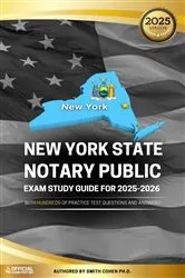 Book cover of New York State Notary Public Exam Study Guide for 2025-2026 by Unknown
