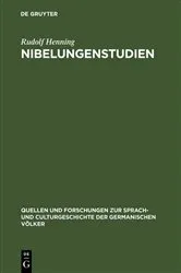 Book cover of Nibelungenstudien by Unknown
