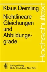 Book cover of Nichtlineare Gleichungen und Abbildungsgrade by K. Deimling