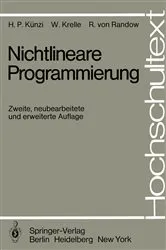 Book cover of Nichtlineare Programmierung (2nd ed.) by Unknown