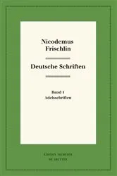 Book cover of Nicodemus Frischlin: Deutsche Schriften by Florian Eckes