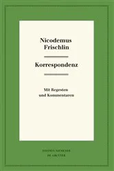 Book cover of Nicodemus Frischlin: Korrespondenz by Unknown