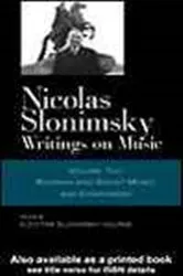 Book cover of Nicolas Slonimsky Writings On Music Vol 2 by Nicolas Slonimsky
