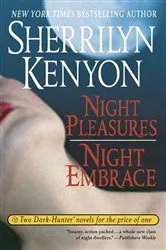 Book cover of Night Pleasures/Night Embrace by Sherrilyn Kenyon