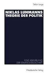 Book cover of Niklas Luhmanns Theorie der Politik by Unknown